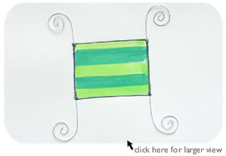 Serene Green Greeting Card