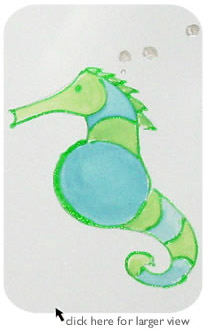 Seahorse Greeting Card
