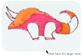 Two-Horned Greeting Card