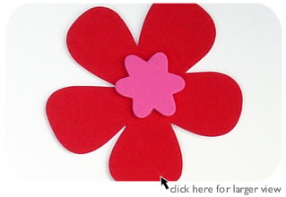 Valentine Flower Holiday Greeting Card
