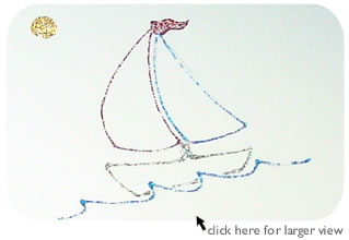 Father's Day Sailboat Holiday Greeting Card