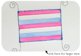 Father's Day Stripes Holiday Greeting Card