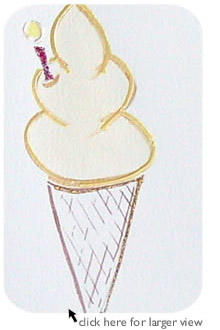 Birthday Cone Greeting Card