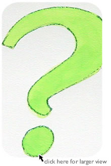 Question Mark? Greeting Card