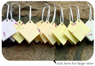 India Flower Gift Tags