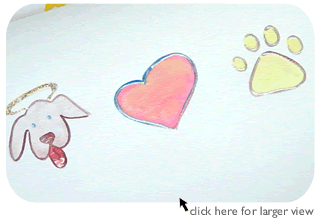 Dog Halo-Heart-Paw Greeting Card