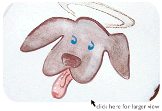 Dog Halo Greeting Card